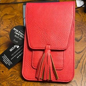 Red Tassel Crossbody Bag